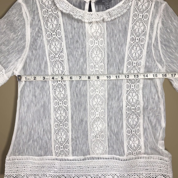 Anthropologie-Mattie Lace Embroidered Ruffled Top - Picture 7 of 15